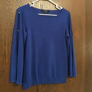 Ellen Tracy Sweater Blouse with Shoulder Detail